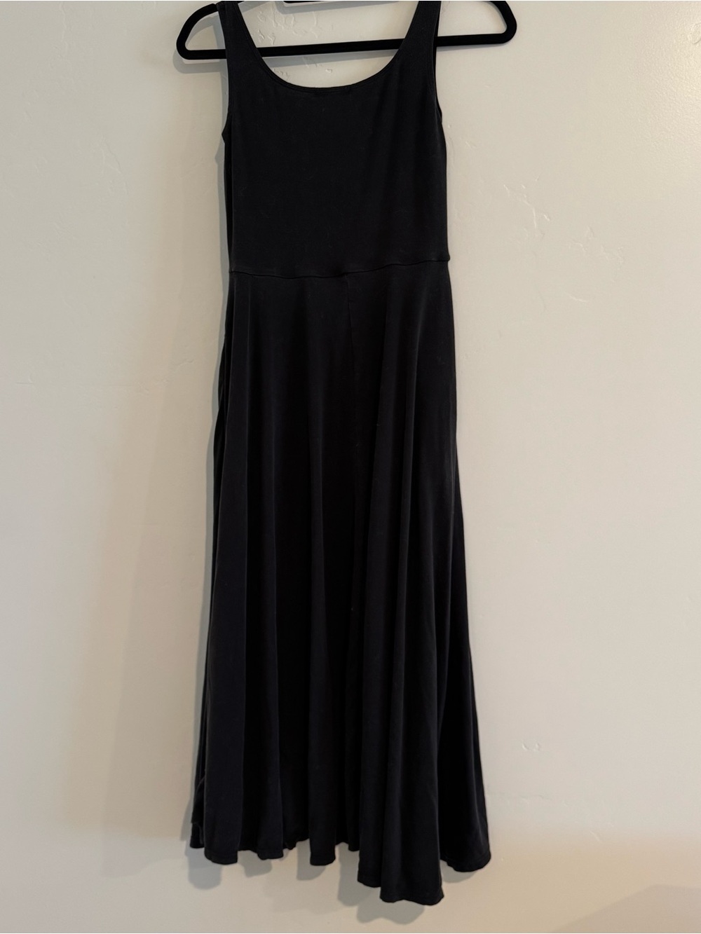 Quince Black Sleeveless Maxi Dress